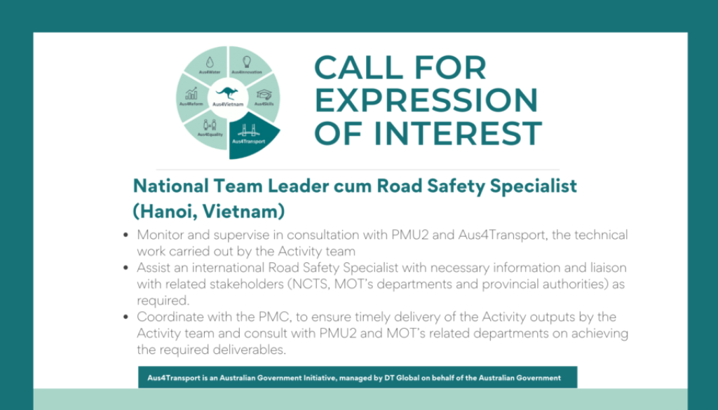 Aus4Transport - National Team Leader cum Road Safety Specialist