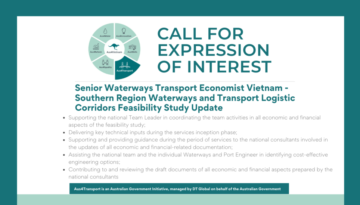 Aus4Transport - Recruitment of a Senior Waterways Transport Economist;