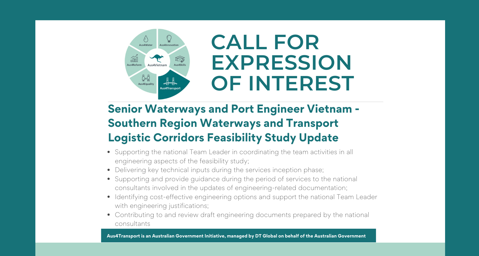 Aus4Transport - Senior Waterways & Port Engineer