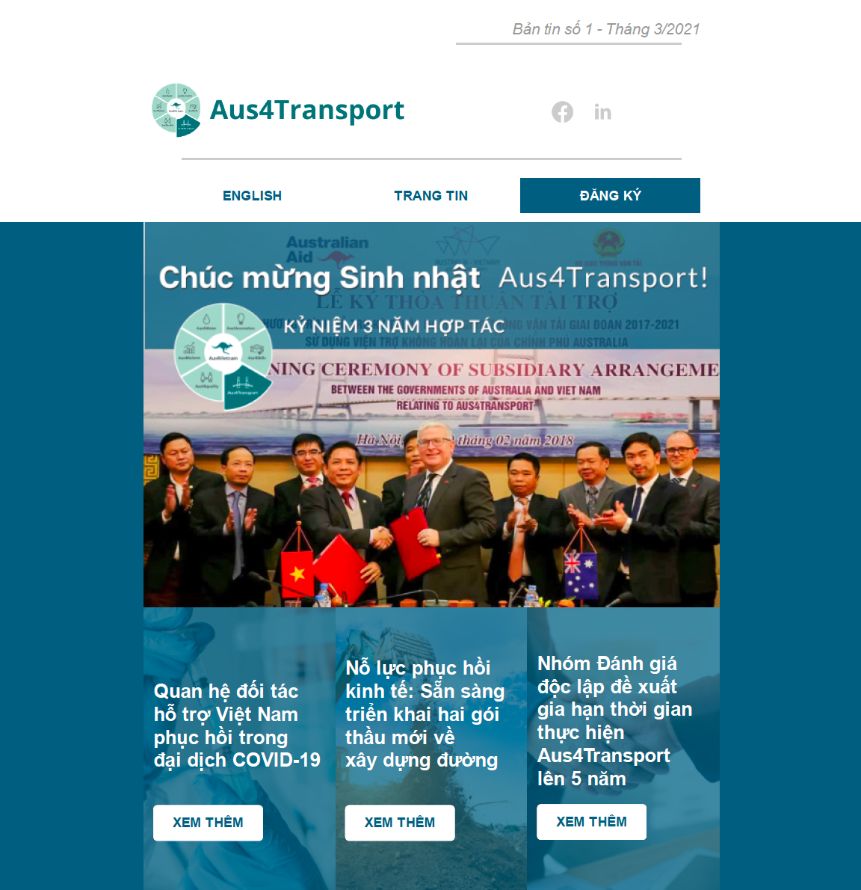 Three years of Aus4Transport operations