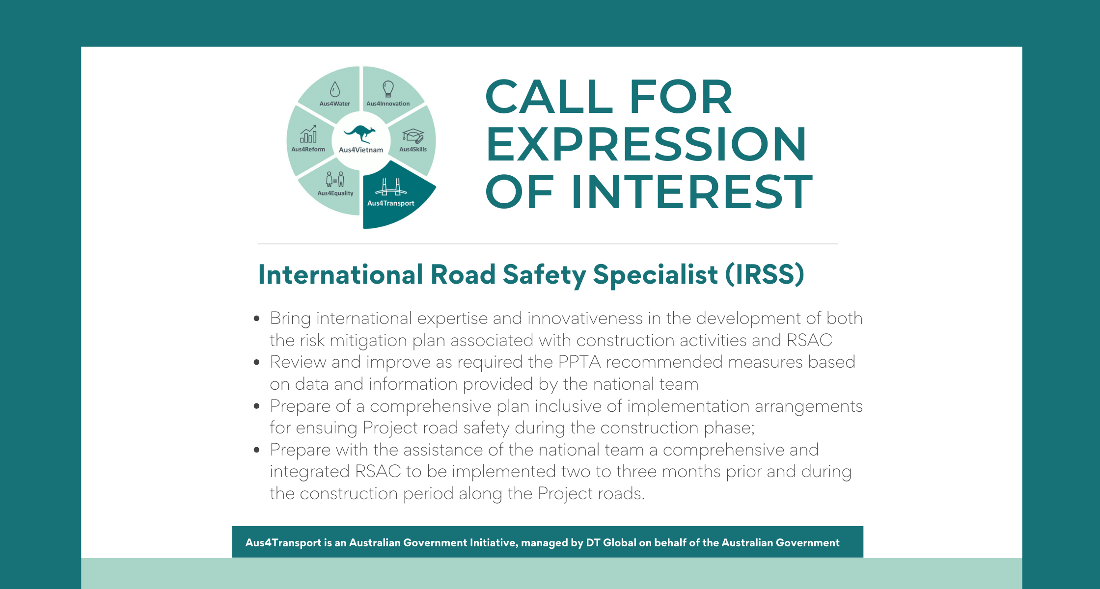 Aus4Transport - International Road Safety Specialist (IRSS)